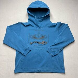 Nike Kyrie Irving The Awakening Blue Basketball MockNeck Hoodie Mens Size Large